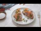 Tartines de poisson blanc en gravlax