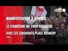 Rennes. Le chanteur HK manifeste en chantant avec les soignants rennais