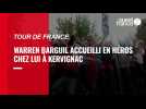 Tour de France : Warren Barguil accueilli en héros chez lui, à Kervignac (Morbihan)