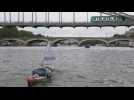 Descente de la Seine à la nage: étape à Paris pour le nageur Arthur Germain