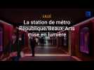 Lille : la station de métro République/Beaux-Arts mise en lumière
