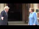 Le Premier Ministre britannique Boris Johnson reçoit la Chancelière allemande Angela Merkel