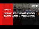 À Rennes, environ 2 000 personnes manifestent contre le passe sanitaire