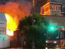 Incendie dans le centre de Gilly (VIDEO 2)
