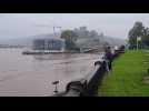 Inondations en Belgique, montée des eaux à Namur