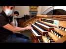 Taninges : Thibaut Duret teste l'orgue de l'église