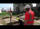 Château de Picquigny : Des étudiants font une fouille archéologique