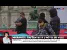 Migrants : 250 tentes à l'Hôtel de Ville