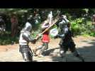 Des chevaliers transforment Central Park en champ de bataille