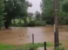 Rue des Viviers inondée