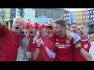 Euro-2020: les supporters danois enthousiastes après la victoire