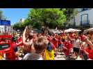 Les supporters belges donnent de la voix à Séville