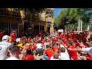 Les supporters belges mettent l'ambiance à Séville