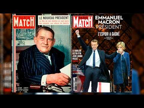 VIDEO : De Ren Coty  Emmanuel Macron, les prsidents dans Match
