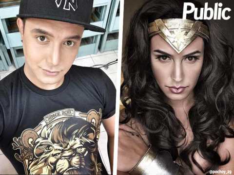 VIDEO : Vido : Il se mtamorphose en Wonder Woman avec du maquillage. Bluffant !