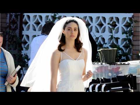 VIDEO : Emmy Rossum Wore a Carolina Herrera Wedding Dress to Marry Sam Esmail