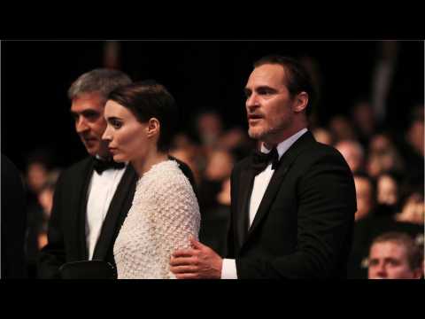 VIDEO : Rooney Mara and Joaquin Phoenix Are the Cutest Couple at Cannes Closing Ceremony -- See the