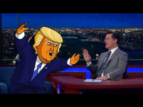 VIDEO : Donald Trump Rips On Colbert After Putin Joke