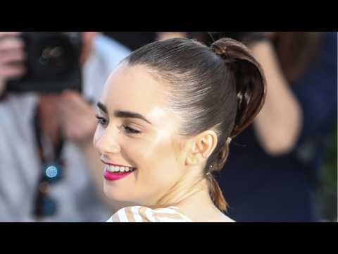 VIDEO : Lily Collins' Golden Hair In Cannes