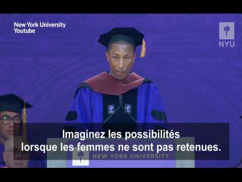 VIDEO : Le message fort et optimiste de Pharrell Williams sur l'galit hommes/femmes