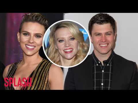 VIDEO : Kate McKinnon Played Matchmaker for Scarlett Johansson and Colin Jost