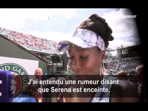 VIDEO :  Roland Garros, Venus Williams a-t-elle accidentellement rvl le sexe de l'enfant de Sere