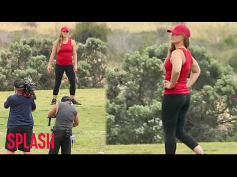 VIDEO : Ronda Rousey Tapes 'Battle of the Network Stars' in Malibu