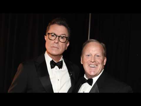 VIDEO : Stephen Colbert Approved of  Sean Spicer's Emmy Appearance