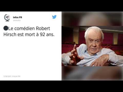 VIDEO : Robert Hirsch, figure du thtre franais, est mort  l'ge de 92 ans