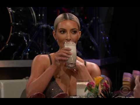 VIDEO : Kim Kardashian West drinks fish smoothie to avoid pregnancy chat