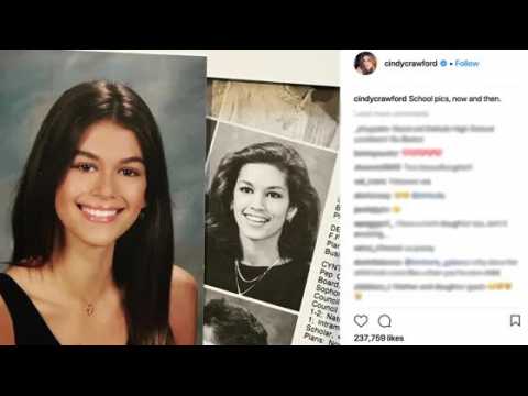 VIDEO : Cindy Crawford Posts School Pic Comparison With Daughter Kaia Gerber