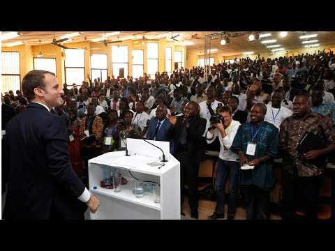 VIDEO : Emmanuel Macron : la rencontre avec les tudiants  Ouagadougou