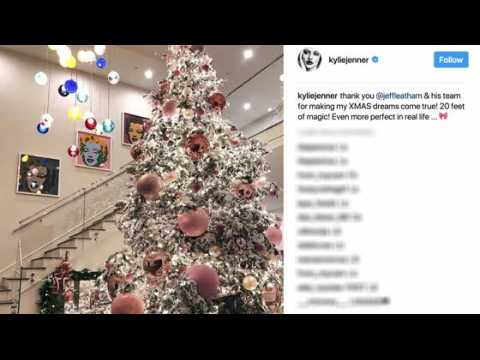 VIDEO : Does Kylie Jenner's Pink Christmas Tree Mean She's Expecting a Girl?
