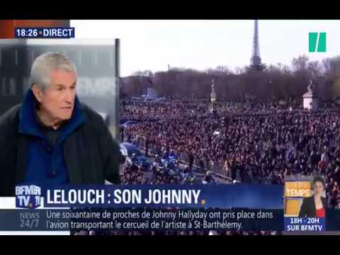 VIDEO : Claude Lelouch explique pourquoi il a film les proches de Johnny pendant l'hommage