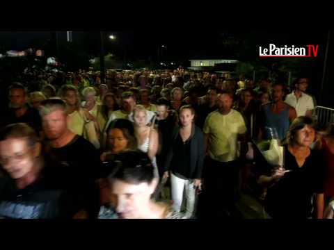 VIDEO : Johnny Hallyday : grosse affluence  la veille populaire sur l'le de Saint-Barth