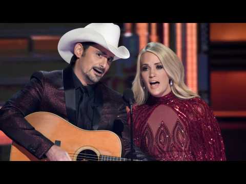 VIDEO : Brad Paisley and Carrie Underwood mocked Trump with a 'Before He Cheats' parody at the CMAs