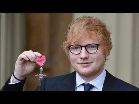 VIDEO : Ed Sheeran Awarded MBE By Prince Charles