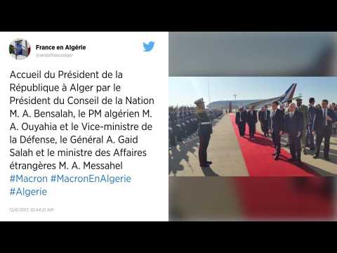 VIDEO : Algrie : Premire visite officielle de Macron  Alger pour rveiller les liens historiques