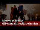 À la Maison blanche, Macron et Trump débattent du nucléaire iranien
