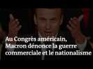 Au Congrès américain, Macron dénonce le nationalisme et la guerre commerciale