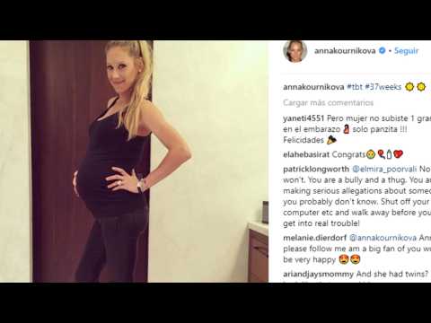 VIDEO : Anna Kournikova disipa los rumores sobre su embarazo