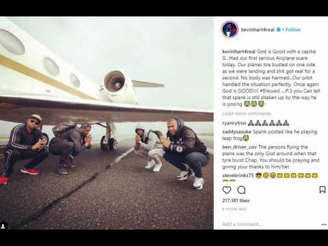 VIDEO : Kevin Hart survives 'serious airplane scare'