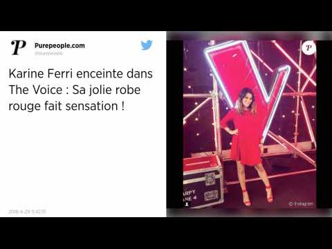 VIDEO : The Voice : la robe rouge de Karine Ferri fait craquer les tlspectateurs !