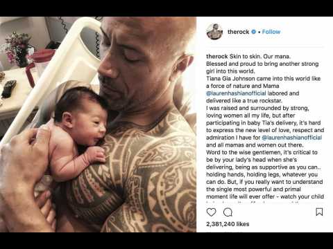 VIDEO : Dwayne Johnson est  nouveau papa