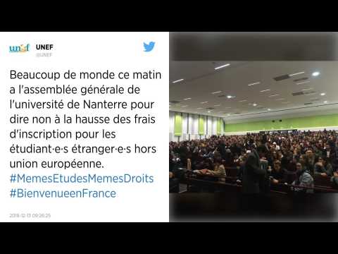 VIDEO : Blocage reconduit  l?universit de Paris-Nanterre au terme d?une assemble gnrale tendue.