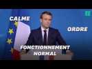Macron appelle implicitement les gilets jaunes à arrêter le mouvement