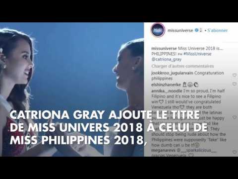 VIDEO : Miss Univers 2018 : Catriona Gray (Miss Philippines) remporte la couronne, Eva Colas limin