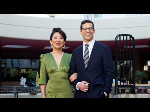VIDEO : Sandra Oh, Andy Samberg Prep For Golden Globes 2019