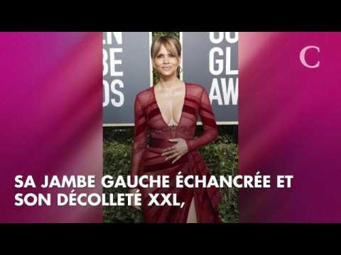 VIDEO : PHOTOS. Golden Globes 2019 : Halle Berry ultra sexy avec son dcollet XXL