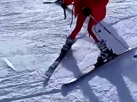 VIDEO : Nabilla s?essaie au ski
